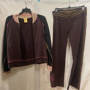 EUC Shiva Shaki Global Yoga Tour Track Suit Small Pants Medium Hoodie Jacket